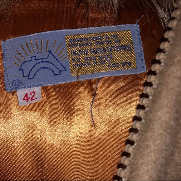 Vintage Inuvik Winter Parka Fur Hood Wool Embroidered - Picture 6 of 6